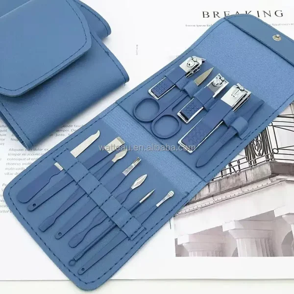 16Pcs Manicure Set Stainless Steel Nail Clippers Kit And Pedicure - Image 8