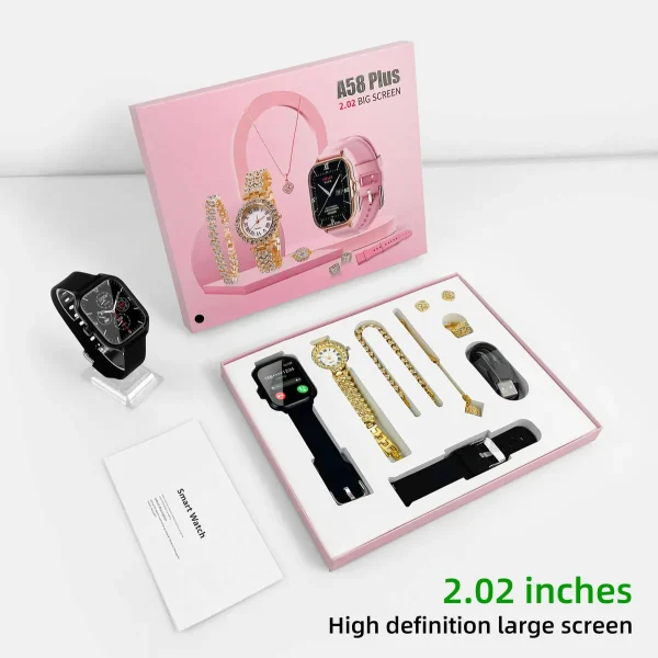 A58 Plus Smartwatch Bracelet Heart Rate Band Sports Smart Watch For Women