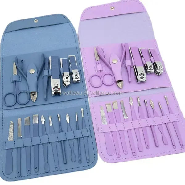 16Pcs Manicure Set Stainless Steel Nail Clippers Kit And Pedicure - Image 4