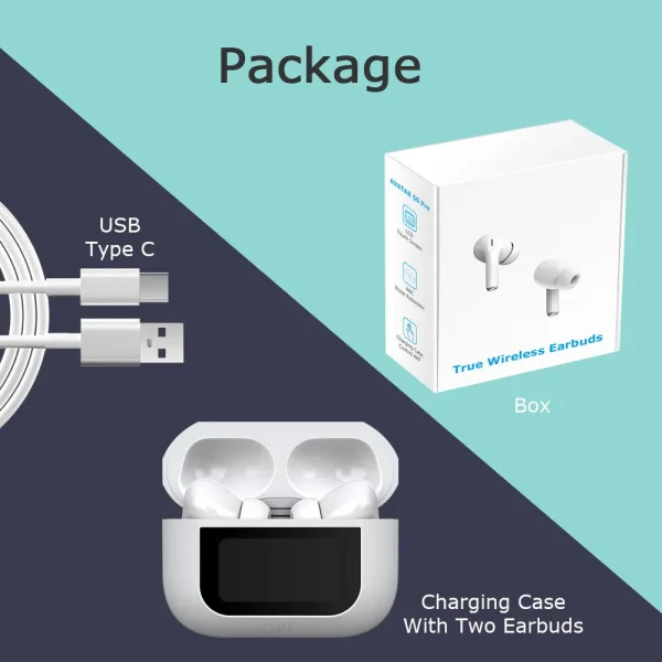 A9 Pro Airpods | Touch Screen | Wireless Earbuds With Bluetooth - Image 8