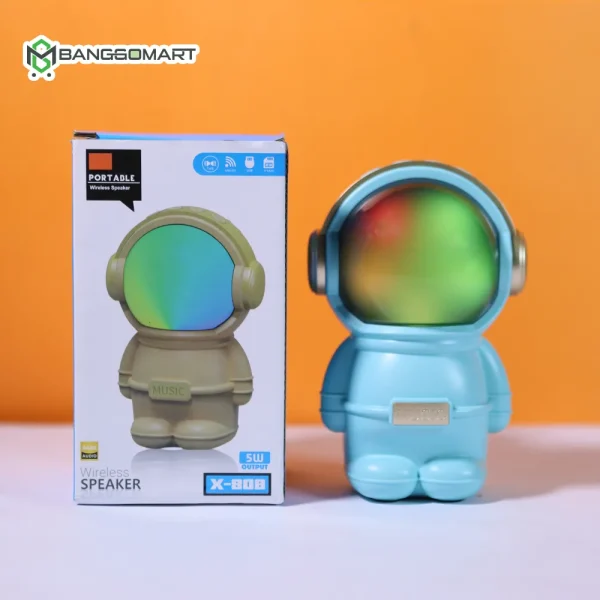 NEW X-808 Astronaut Light Portable Radio Astronaut Smart BT Speaker Astronaut Design LED Night Light Music Speaker - Image 5